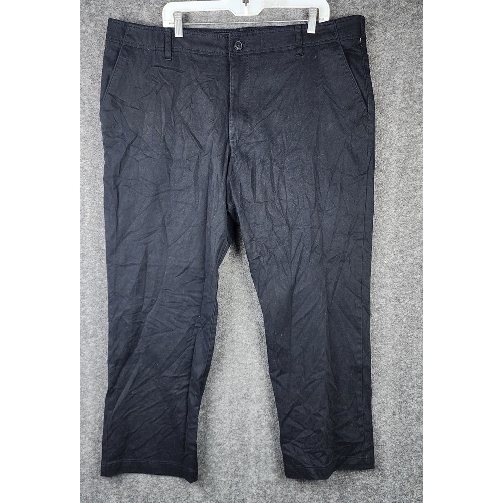 Lee Extreme Comfort MVP Pants Women 42x27.5 Black Straight Fit Performance Chino